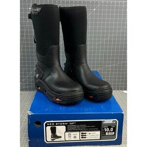 Korkers Neo Storm Men's Rubber Boots All Terrain Sole Sz. 10 Black 100% Waterpro
